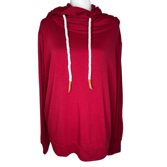 Fantastic Fawn Sweaters - Fantastic Fawn Red Hoodie Size S (#2046)